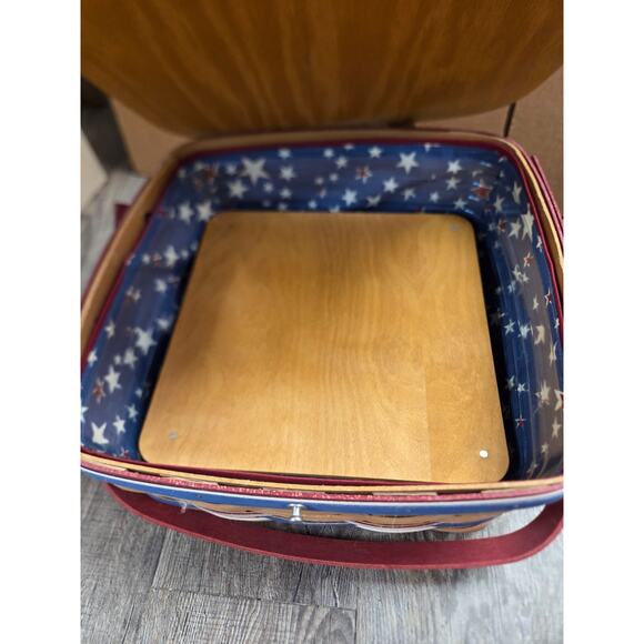Longaberger American Celebrations Picnic Basket Protector Lid Riser 2011 - Picture 3 of 8